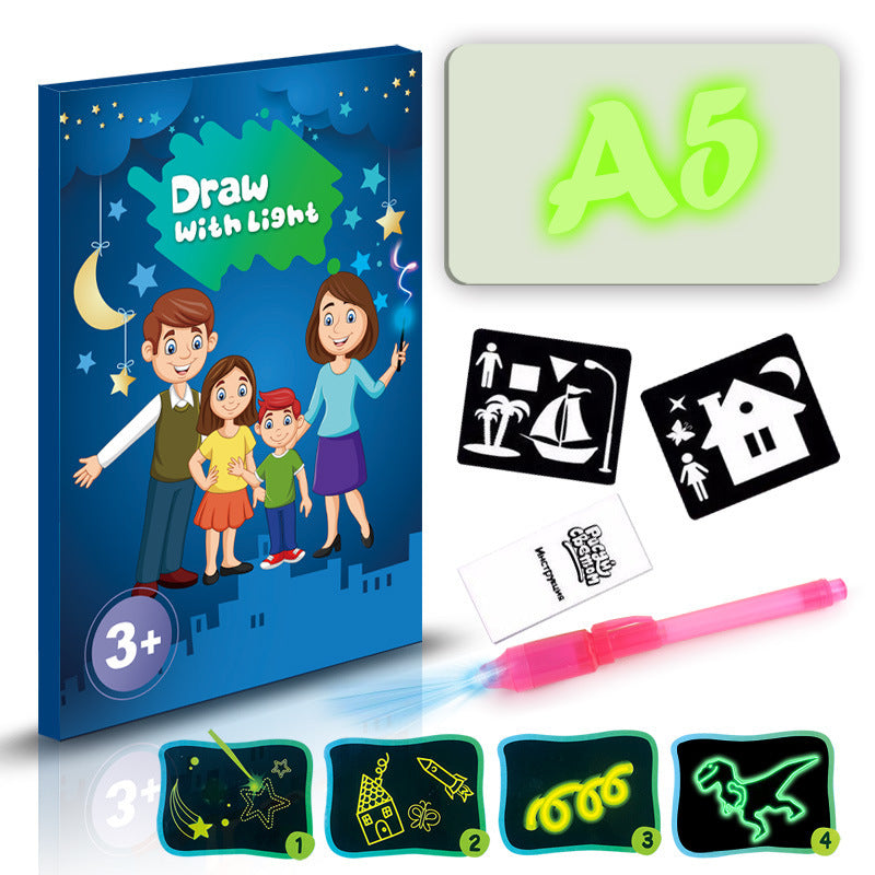 3D Magic Drawing Pad: Educational Toy with 8 Light Effects - Sketchpad & Puzzle Board