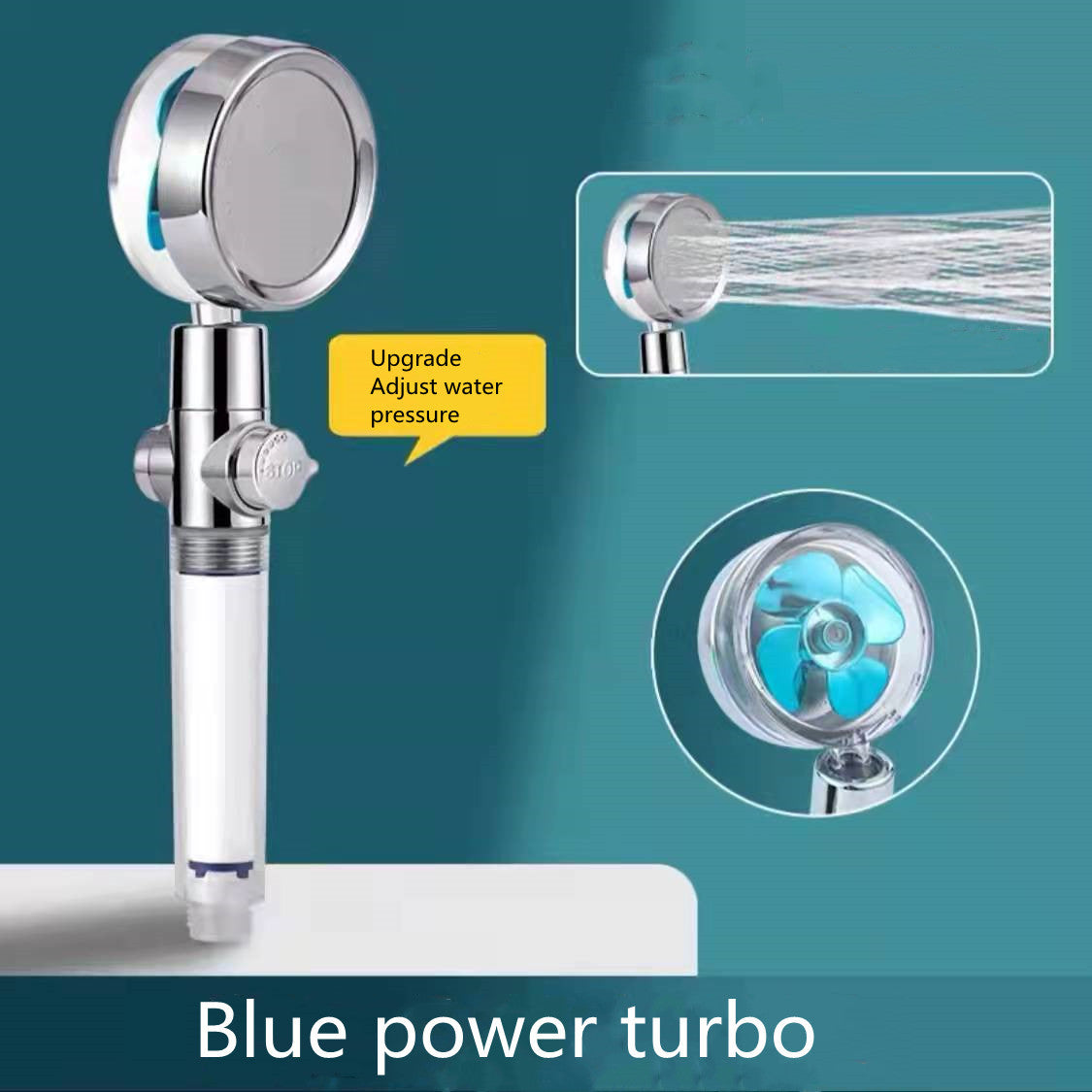 360° Rotating Shower Head: High-Pressure Water Saving