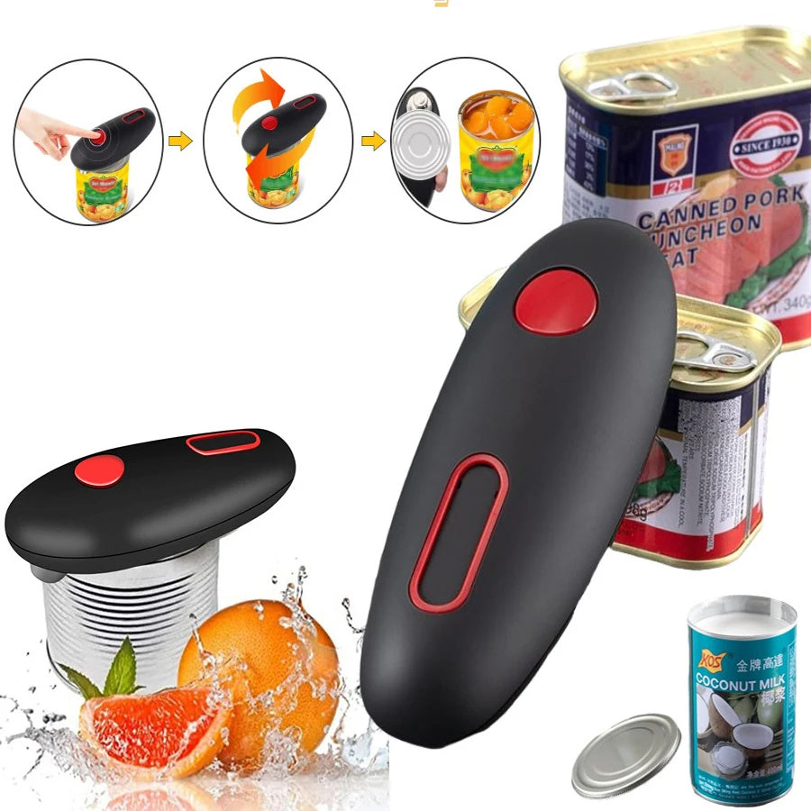Automatic Electric Can Opener: One-Touch Kitchen Gadget