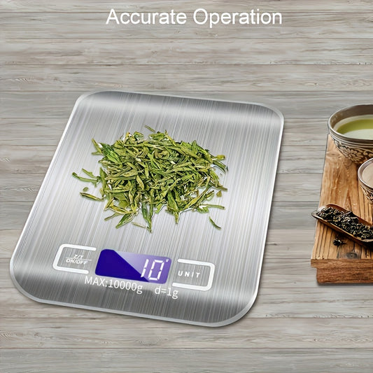 Weluvfit Digital Kitchen Scale: High Precision, Waterproof, Stainless Steel Surface for Cooking and Baking