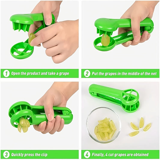 Portable Fruit Cutter: Safe, Ergonomic, Dishwasher-Friendly | Perfect for Small Fruits