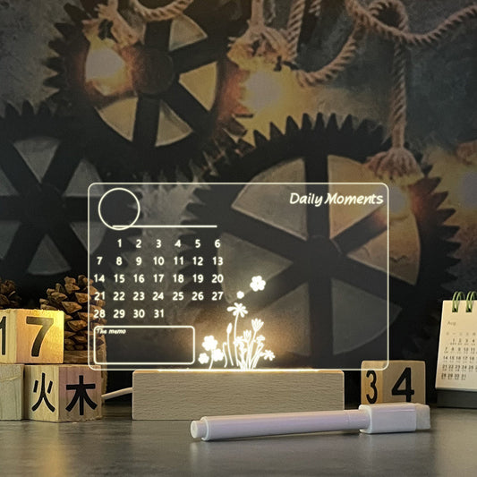 Creative LED Message Board: Night Light with Pen for Decoration