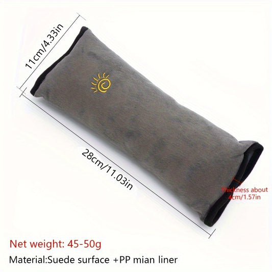 Plush Seat Belt Shoulder Cover: Soft and Thickened Car Accessory with Cute Design