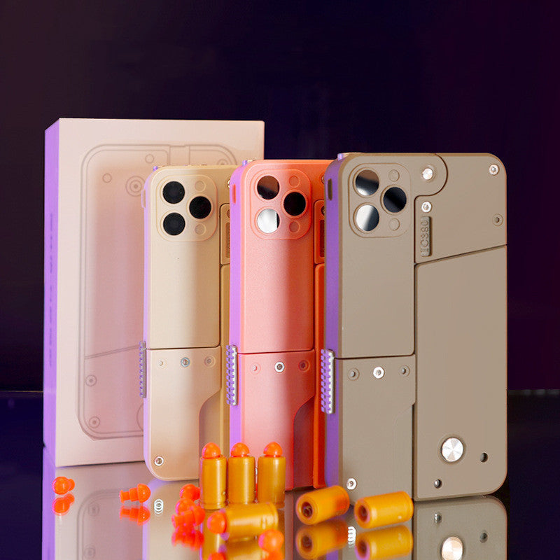 Automatic Shell Throwing Toy: Folding Pistol with Soft Bullets