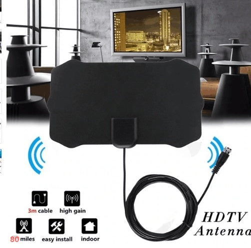 Compact DVB-T2 Digital TV Antenna - Crystal Clear HD Reception