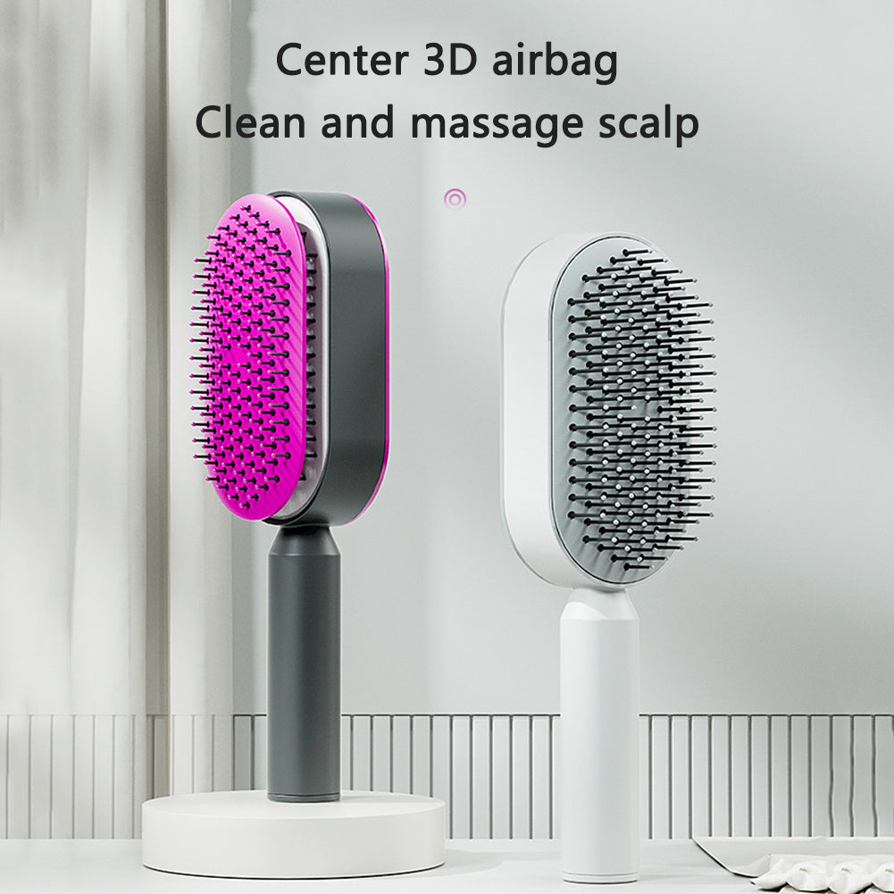 One-Key Cleaning Hair Brush: Massage, Reduce Hair Loss, Anti-Static