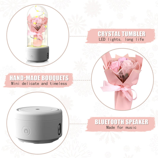 2-in-1 LED Bouquet & Bluetooth Speaker: Perfect Mother's Day Gift
