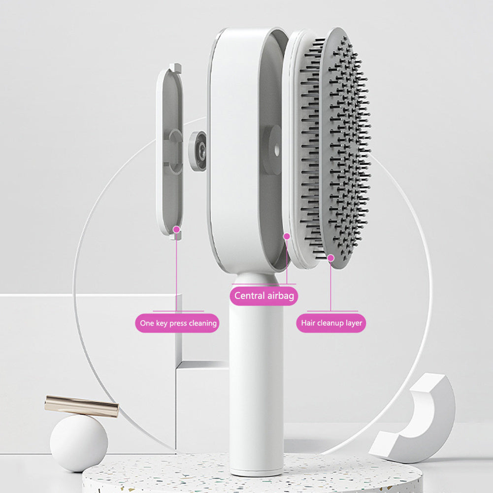 One-Key Cleaning Hair Brush: Massage, Reduce Hair Loss, Anti-Static