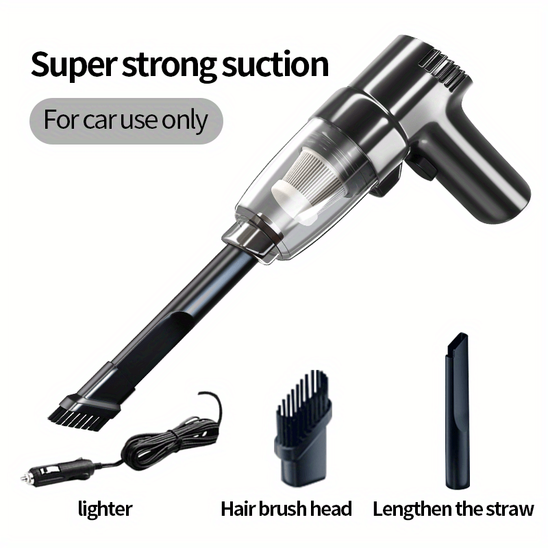 [Super Strong] Mini Car Mounted Vacuum Cleaner - High-Power, Dual-Purpose, Portable - For Sedan, Small Spaces