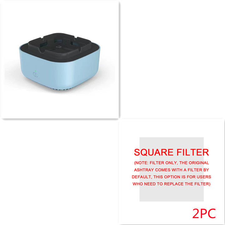 Portable Car Ashtray with Smoke Removal Air Purifier - Anion Filtration for Fresh Air