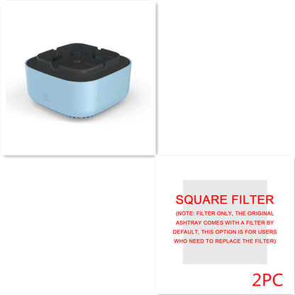 Portable Car Ashtray with Smoke Removal Air Purifier - Anion Filtration for Fresh Air