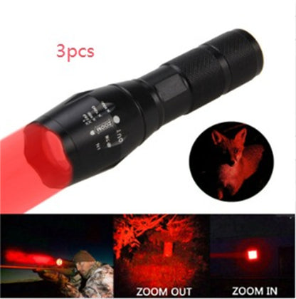 Portable LED Flashlight: Zoomable Torch for Hunting
