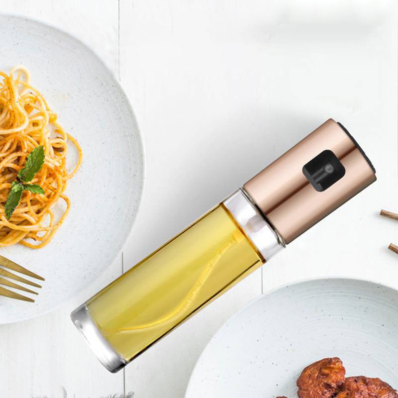 Leakproof BBQ Oil Sprayer: Healthy Cooking & Grilling with Push-Type Vinegar Spray Bottle