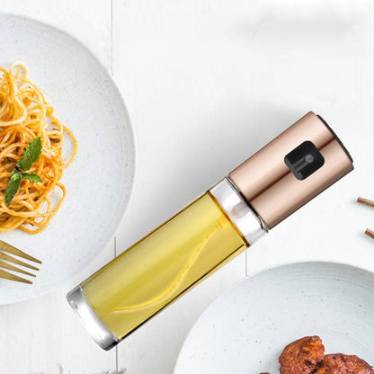 Leakproof BBQ Oil Sprayer: Healthy Cooking & Grilling with Push-Type Vinegar Spray Bottle