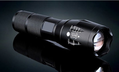 Portable LED Flashlight: Zoomable Torch for Hunting