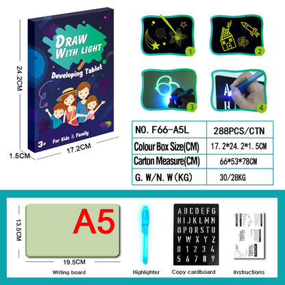3D Magic Drawing Pad: Educational Toy with 8 Light Effects - Sketchpad & Puzzle Board