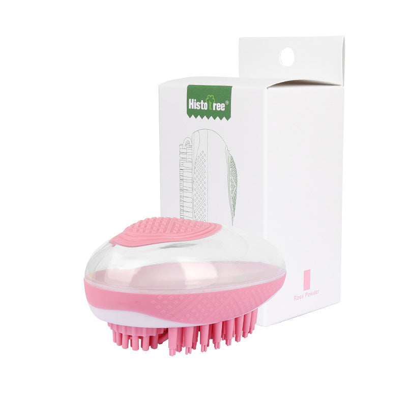 2-in-1 Pet Spa Brush: Soft Silicone Massage Comb for Easy Dog & Cat Grooming
