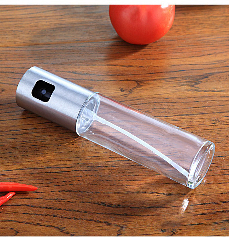 Leakproof BBQ Oil Sprayer: Healthy Cooking & Grilling with Push-Type Vinegar Spray Bottle