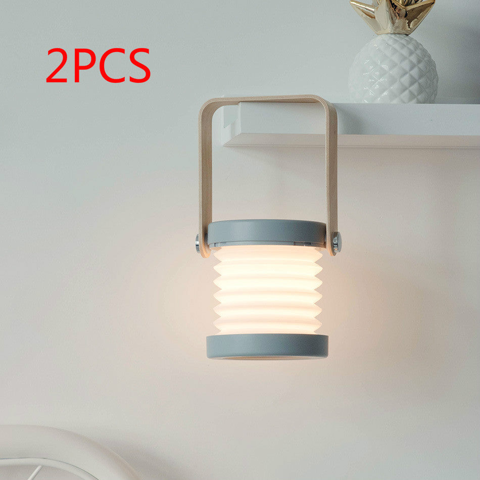 Portable LED Night Light: Foldable and Dimmable Lantern