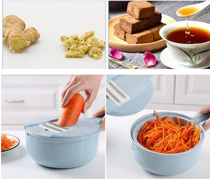 8-in-1 Mandoline Slicer: Versatile Kitchen Tool for Easy Prep