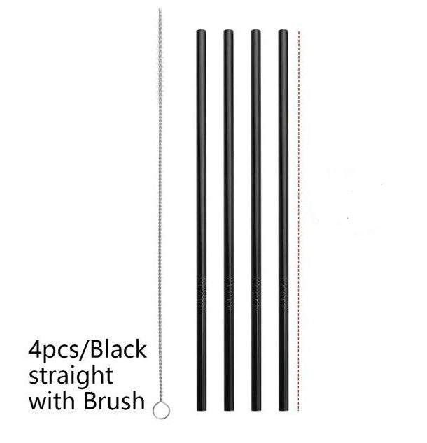 Reusable Stainless Steel Straws: Colorful and Eco-Friendly