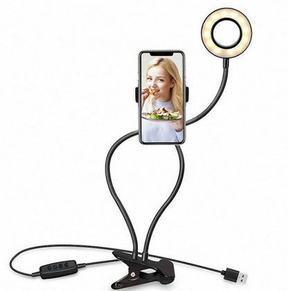 Adjustable LED Selfie Ring Light | 8cm Stand | Perfect for Makeup & Live Streaming