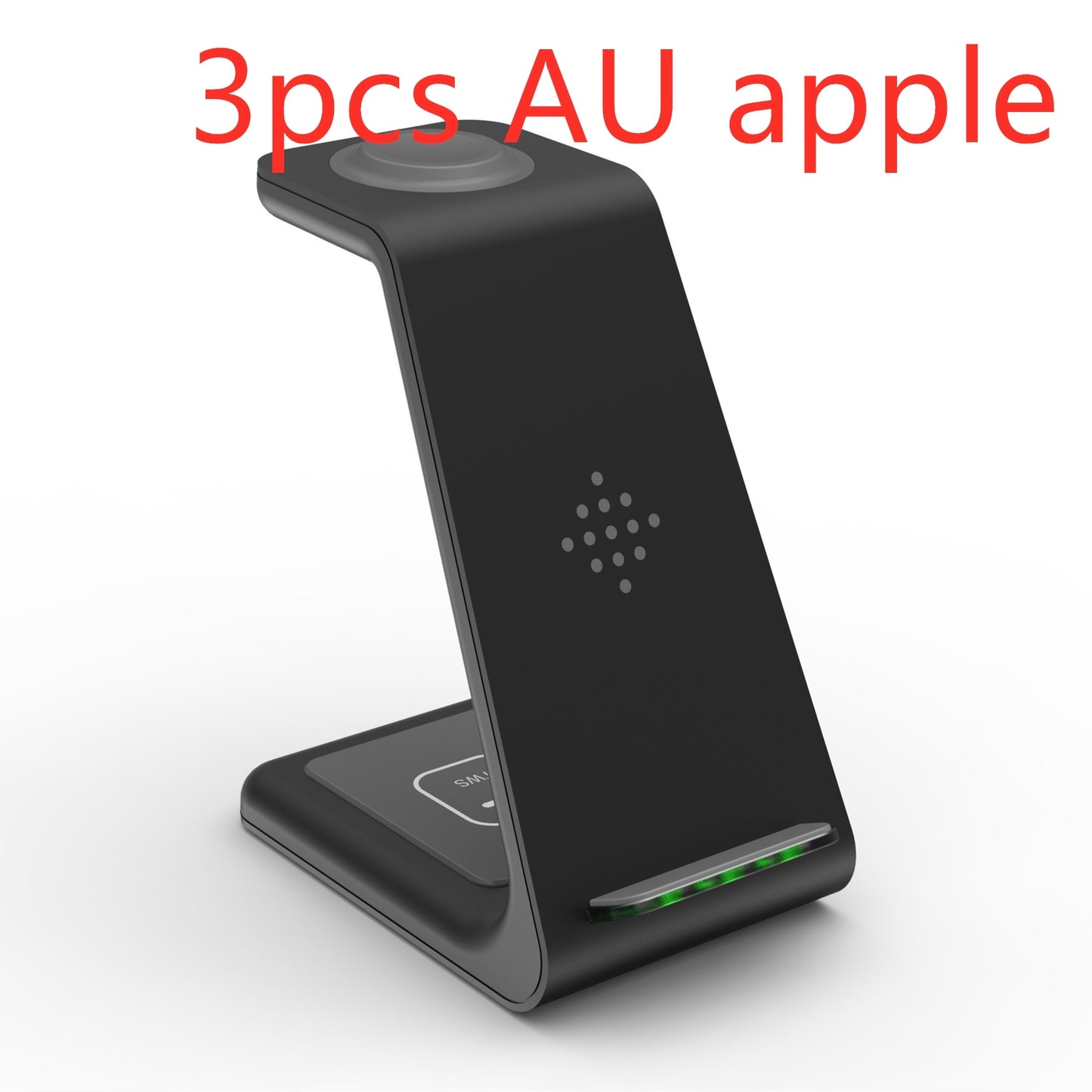 3-in-1 Fast Wireless Charging Station: Quick Charge Dock & Phone Holder Stand
