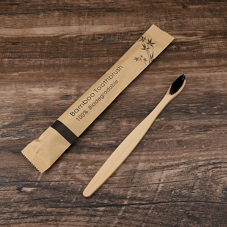 10 Pcs Bamboo Charcoal Toothbrushes - Soft Bristles, Eco-Friendly, Colorful Set for Dental Oral Care