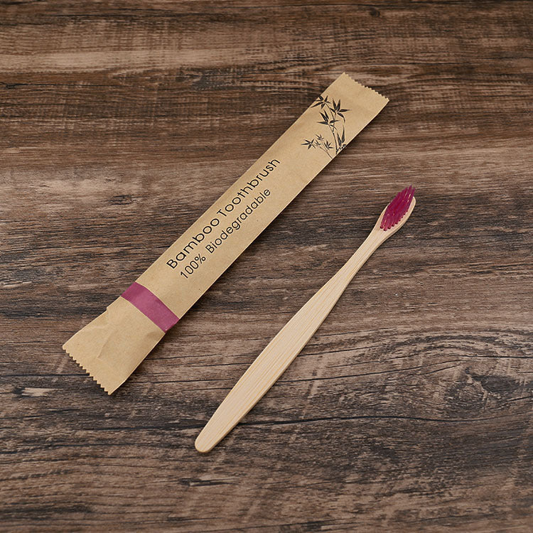 10 Pcs Bamboo Charcoal Toothbrushes - Soft Bristles, Eco-Friendly, Colorful Set for Dental Oral Care