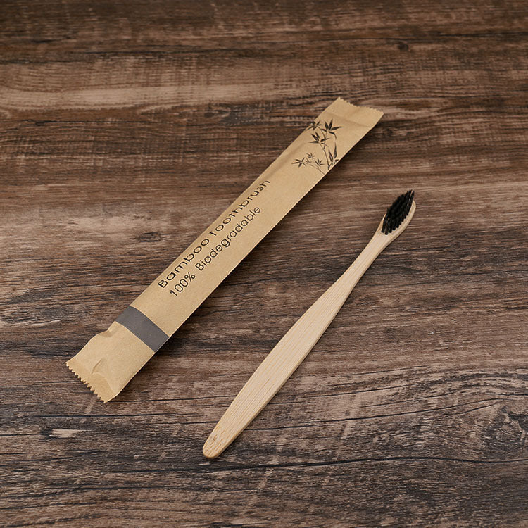10 Pcs Bamboo Charcoal Toothbrushes - Soft Bristles, Eco-Friendly, Colorful Set for Dental Oral Care