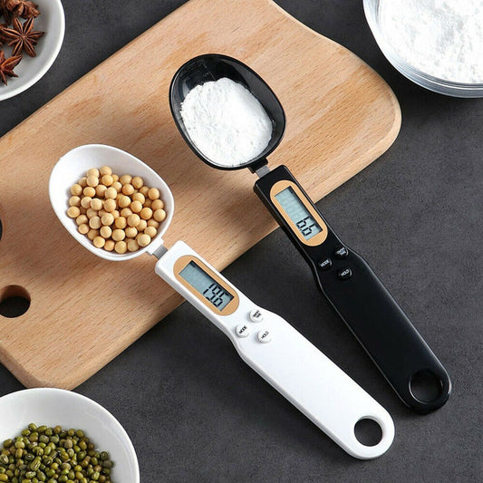 AccuMeasure Digital Kitchen Scale Spoon: LCD Display, 0.1g-500g Precision for Cooking and Baking