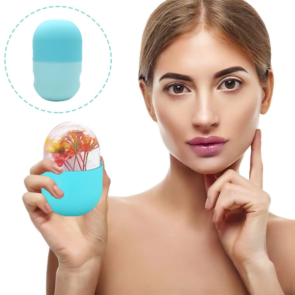 Ice Face Roller: Enhance Your Natural Glow with Ice Mold for Face, Eyes, and Neck