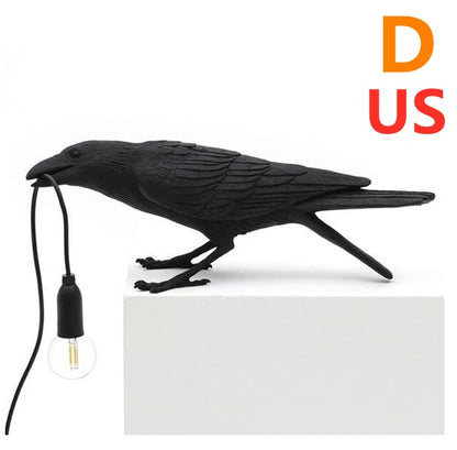 Stunning Resin Bird Wall Lamp: Auspicious Decor for Your Home