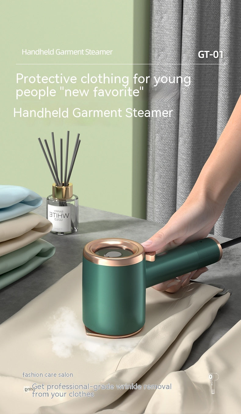 Handheld Garment Steamer: Portable Mini Fabric Steam Iron for Travel & Home - US Plug