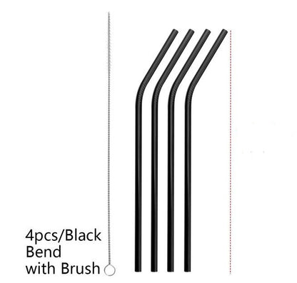 Reusable Stainless Steel Straws: Colorful and Eco-Friendly