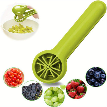 Portable Fruit Cutter: Safe, Ergonomic, Dishwasher-Friendly | Perfect for Small Fruits