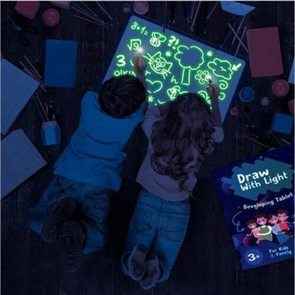 3D Magic Drawing Pad: Educational Toy with 8 Light Effects - Sketchpad & Puzzle Board