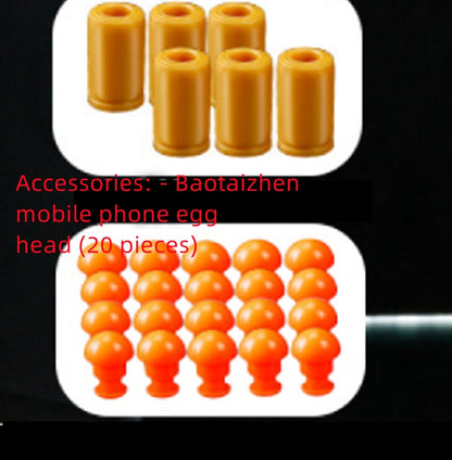 Automatic Shell Throwing Toy: Folding Pistol with Soft Bullets