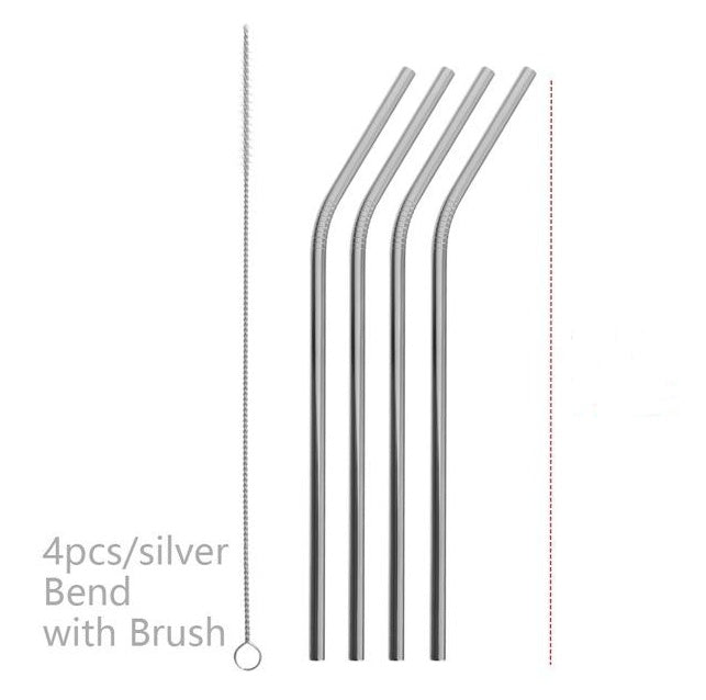 Reusable Stainless Steel Straws: Colorful and Eco-Friendly