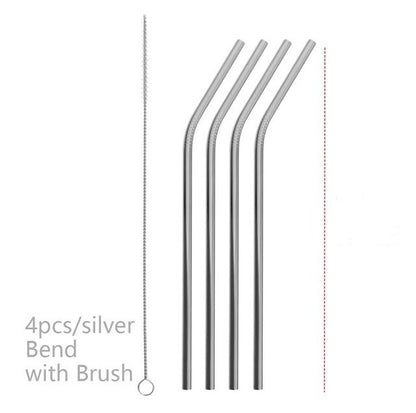 Reusable Stainless Steel Straws: Colorful and Eco-Friendly