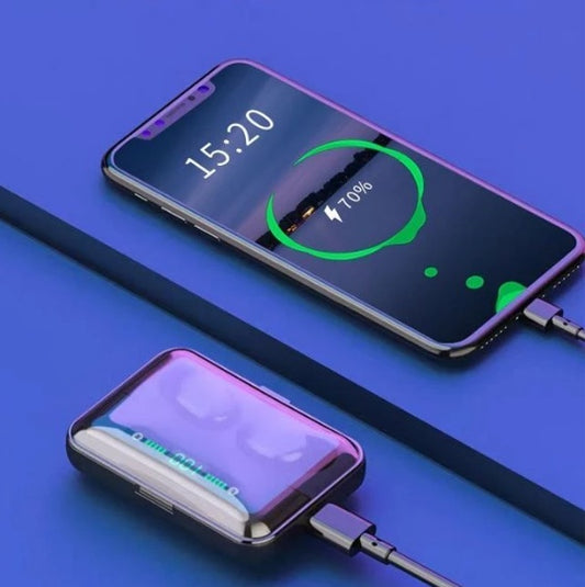 Wireless Bluetooth Headphones with Mic, Power Bank & Phone Stand | All-in-One Multifunctional Set