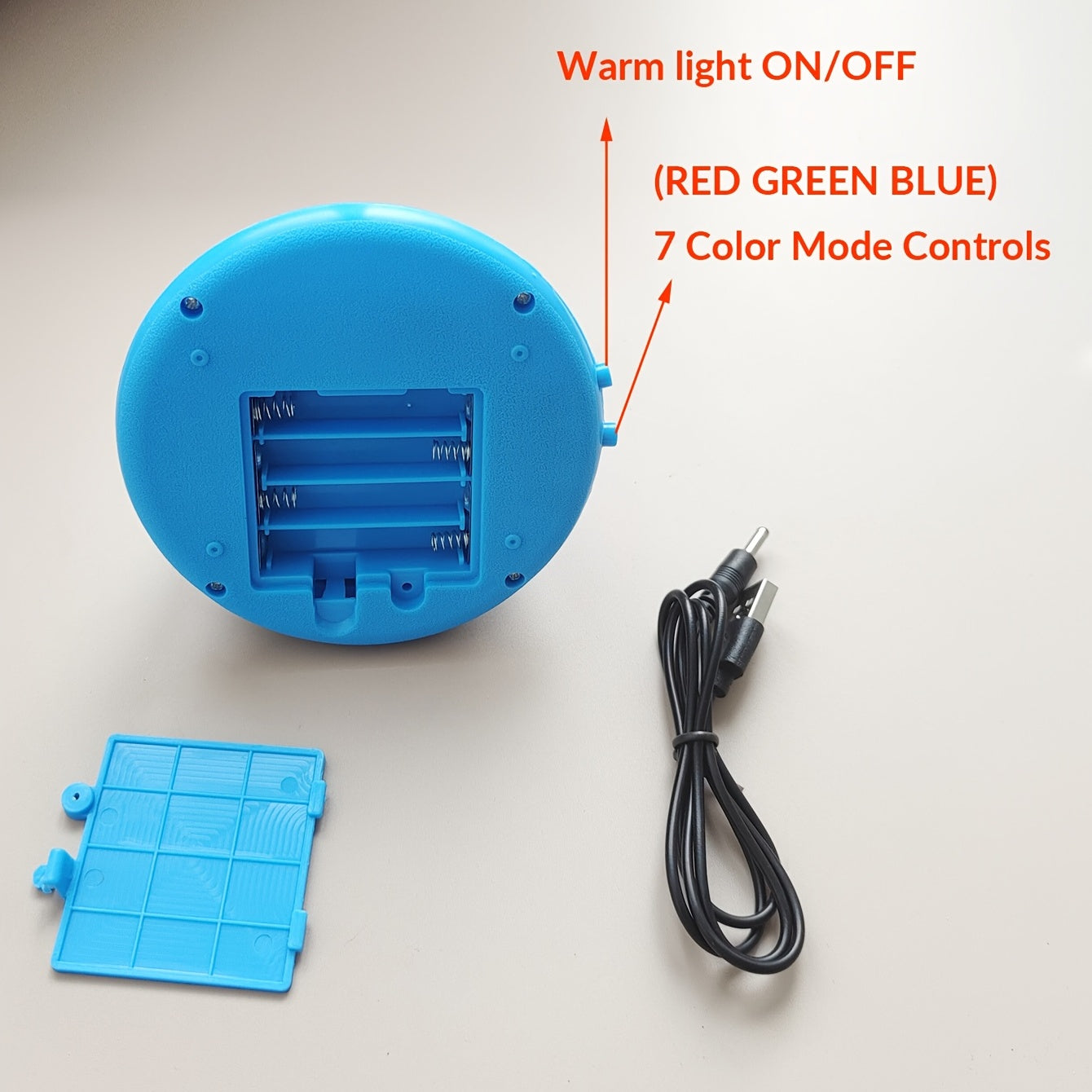 Spaceship-Shaped Star Projection Lamp: 8 Color Modes, USB or Battery Powered