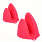 2-Pack Silicone Oven Mitts: Heat Resistant Pot Holders for Cooking & Baking