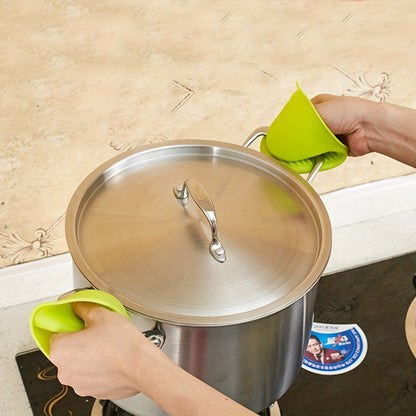 2-Pack Silicone Oven Mitts: Heat Resistant Pot Holders for Cooking & Baking