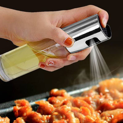 Leakproof BBQ Oil Sprayer: Healthy Cooking & Grilling with Push-Type Vinegar Spray Bottle