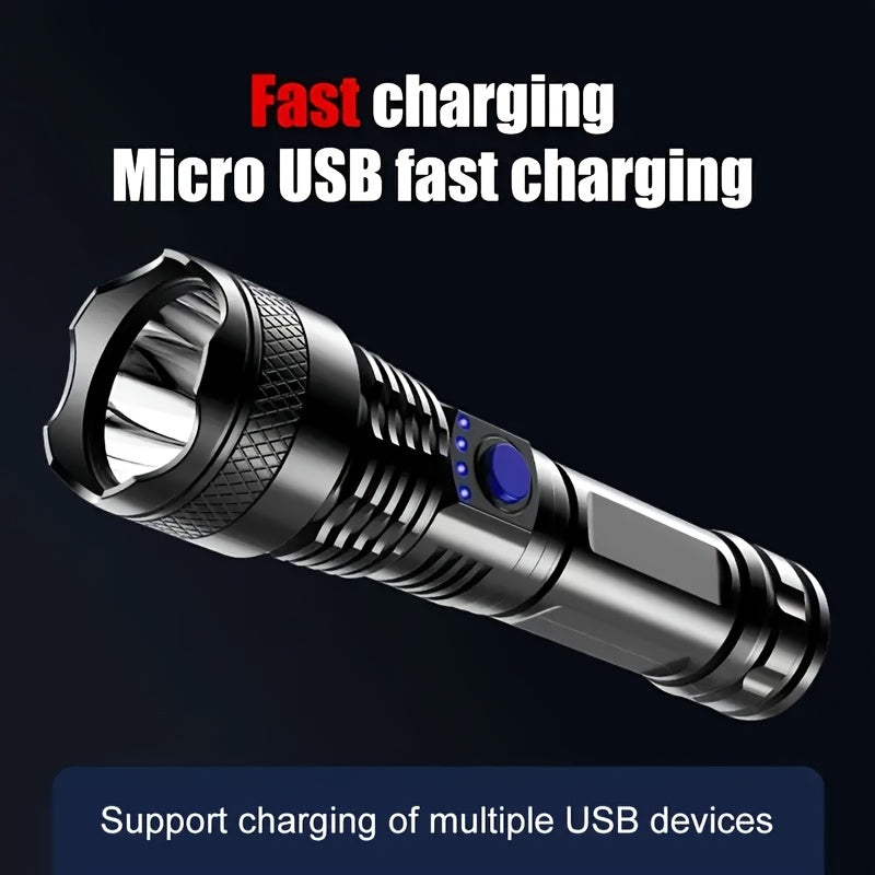 Rechargeable Handheld Flashlight: Powerful LED Light for Outdoor Adventures