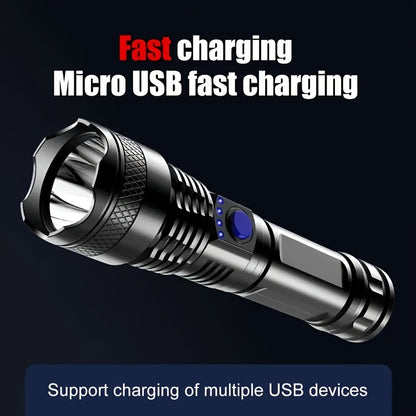 Rechargeable Handheld Flashlight: Powerful LED Light for Outdoor Adventures