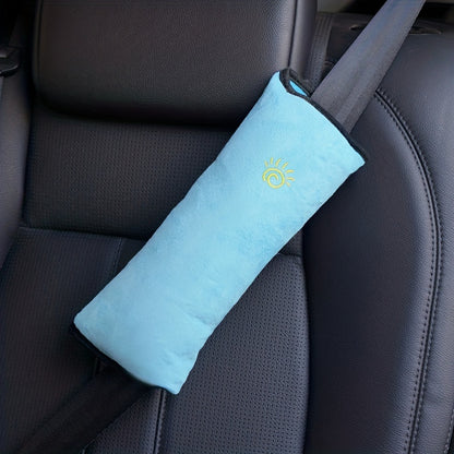 Plush Seat Belt Shoulder Cover: Soft and Thickened Car Accessory with Cute Design