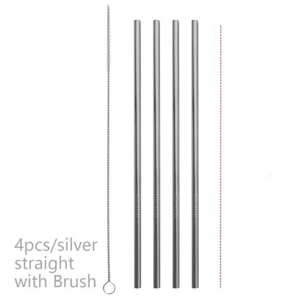 Reusable Stainless Steel Straws: Colorful and Eco-Friendly