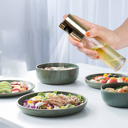 Leakproof BBQ Oil Sprayer: Healthy Cooking & Grilling with Push-Type Vinegar Spray Bottle